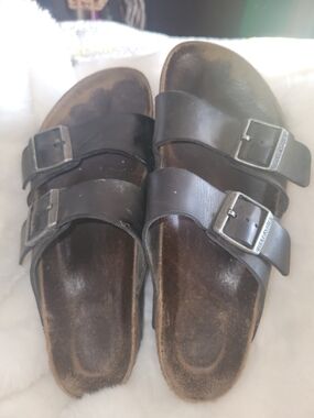 Birkenstock Women’s Arizona Double-Strap Sandals in Black